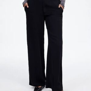 Madewell Elegant Black Wide-Leg Pants Women's XL